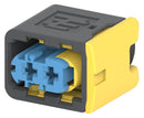 TE Connectivity 4-1418483-1 Automotive Connector Housing Black Heavy Duty Sealed Series Receptacle 2 Ways