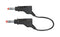 Staubli 66.9408-100-21 Banana Test Lead 4mm Stackable Plug 3.3 ft 1 m Black 32 A