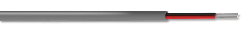 PRO POWER PP000861 Multipair Unscreened Cable, Pro Power 8205, Grey, 1 Pair, 20 AWG, 0.52 mm&sup2;, 328 ft, 100 m