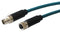 Bulgin PXPTPU12FIM08XFB100PU Sensor Cable Cat6a M12 Straight 8 Position Plug Receptacle
