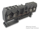Wago 281-652 281-652 DIN Rail Mount Terminal Block 4 Ways 28 AWG 12 mm&Acirc;&sup2; Clamp 26 A