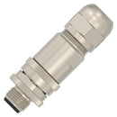 AMP - TE Connectivity 2351415-2 Sensor Connector PG9 M12 Male 8 Positions Crimp Pin Contacts Not Supplied