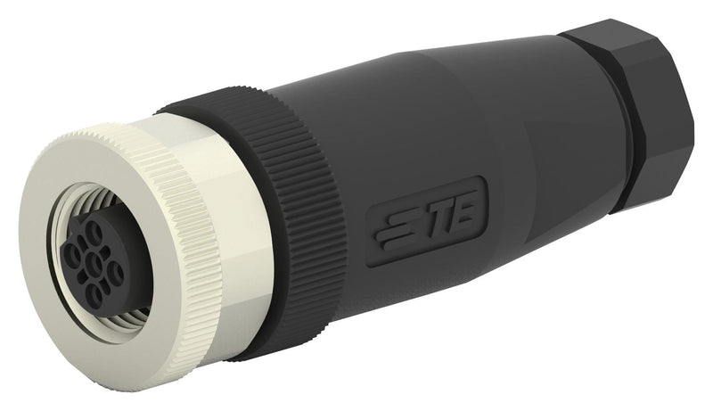 AMP - TE Connectivity T4110401051-000 T4110401051-000 Sensor Connector M12 Rcpt 5POS