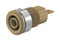 Staubli 23.3000-27 Banana Test Connector 4mm Jack Panel Mount 24 A 1 kV Gold Plated Contacts Brown