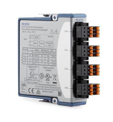NI 785994-01 Analog Input Module Universal C Series NI-9219 100 SPS 24 bit 4 &plusmn; 60 V Spring