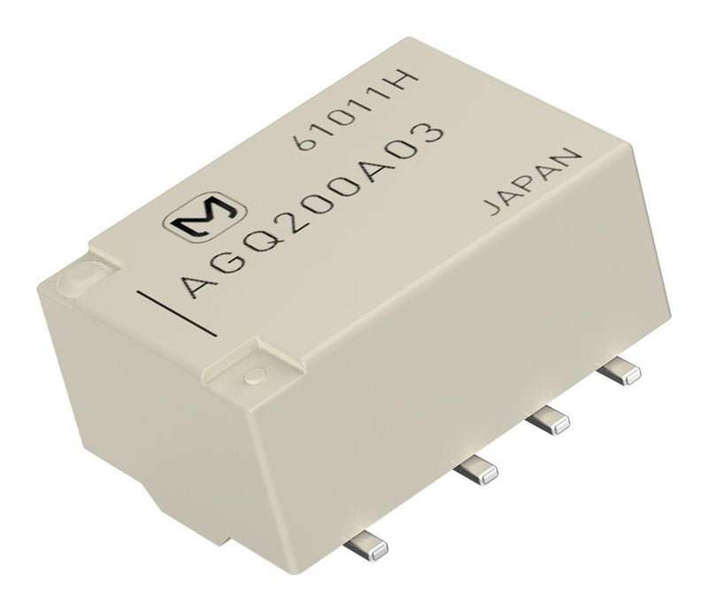Panasonic AGQ200A12 Signal Relay 12 VDC Dpdt 2 A AGQ Series Surface Mount Non Latching
