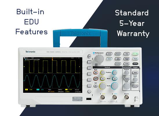 Tektronix TBS1202C TBS1202C Digital Oscilloscope TBS1000C 2 Channel 200 MHz 1 Gsps 20 Kpts