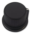 MULTICOMP CP-LB28-6-6D Knob, Round Shaft, 6 mm, Plastic, Round with Side Indicator Line, 28 mm