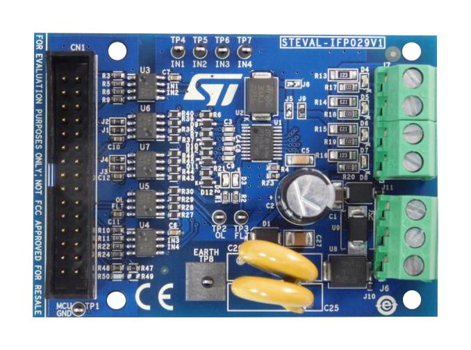 Stmicroelectronics STEVAL-IFP029V1 Evaluation Board IPS4260L Quad Low Side Driver High Speed 8V -36V In 3.3V - 5V Out