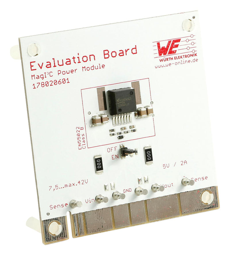 Wurth Elektronik 178020601 Evaluation Board for MagI&Acirc;&sup3;C Power Module Variable Step Down Regulator 2A