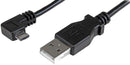 Startech USBAUB2MRA USB Cable Type A Plug to Micro B 2 m 6.6 ft 2.0 Black