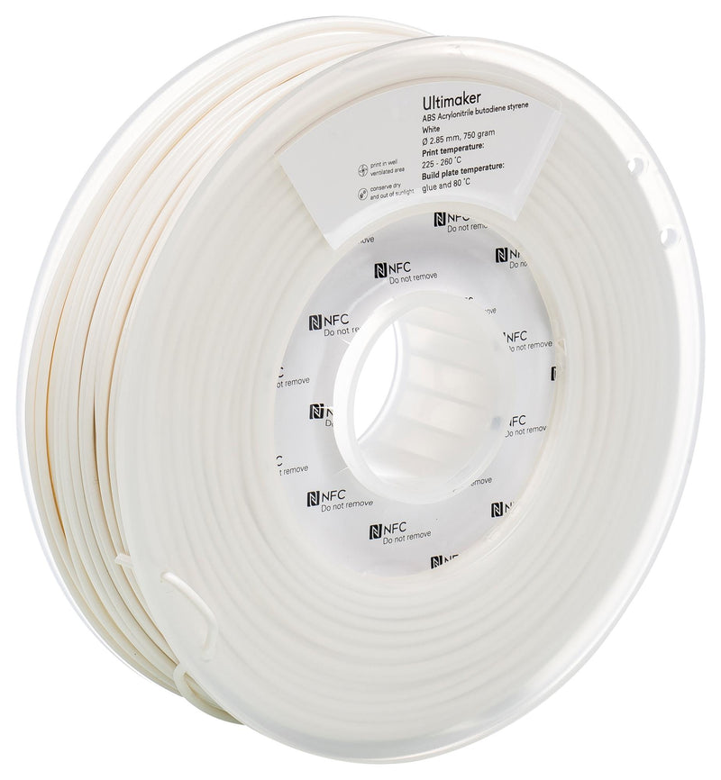 Ultimaker 1622 3D Printer Filament 2.85mm 750g ABS White