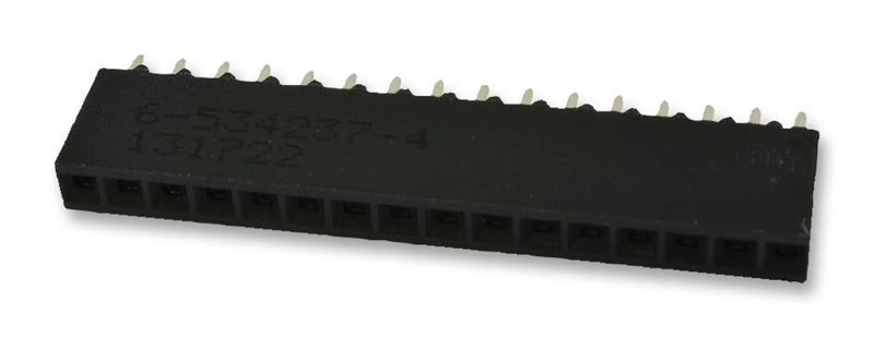 AMP - TE Connectivity 6-534237-4 6-534237-4 PCB Receptacle Board-to-Board 2.54 mm 1 Rows 16 Contacts Through Hole Mount Ampmodu Mod IV