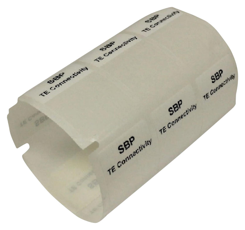 TE Connectivity SBP100225WE5 Wire Marker Self Laminating Blank (No Legend) 57.2mm x 25.4mm Vinyl White