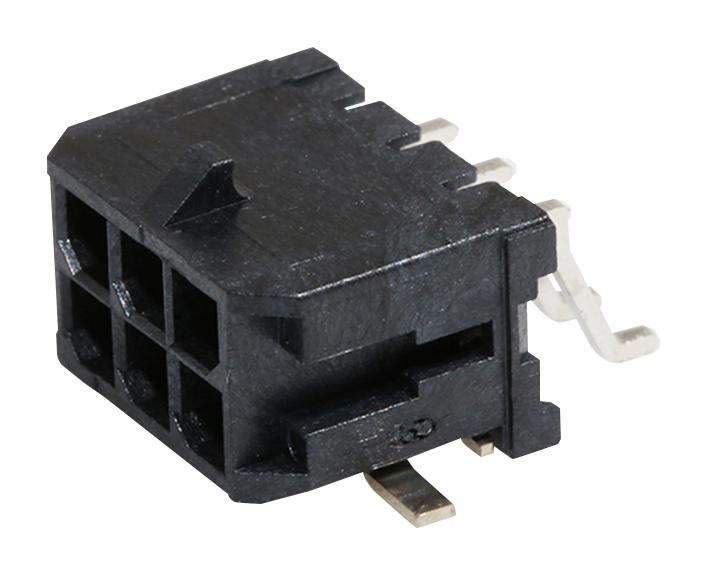 Molex 43045-0610 Wire-To-Board Connector 3 mm 6 Contacts Header Micro-Fit 3.0 43045 Series Surface Mount
