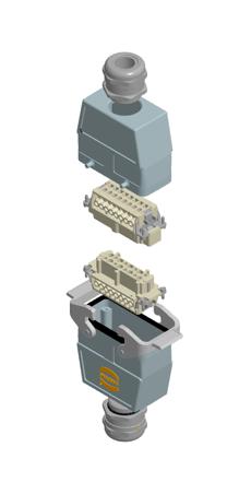 Harting 73101000030 73101000030 HDC Inline KIT 16B Double Lever