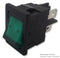 ARCOLECTRIC H8553VBNAE Rocker Switch, Illuminated, DPST, Off-On, Green, Panel, 10 A