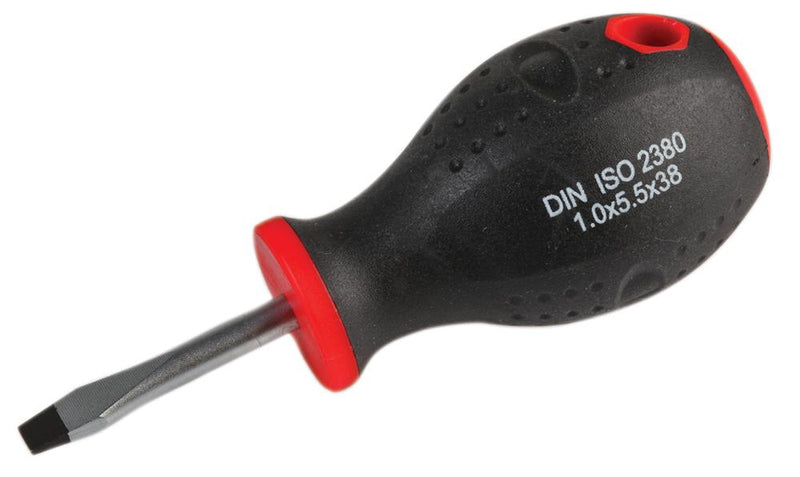 Duratool D03432 Screwdriver Slotted Stubby 5.5 mm x 38