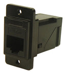 Multicomp PRO MP-CP30751MB3 In-Line Adapter Black Metal RJ45 Adaptor MP Dual Slim RA Feedthrough Jack New