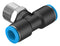 Festo 153115 Pneumatic Fitting Push-In T-Fitting R1/2 14 bar 12 mm PBT (Polybutylene Terephthalate) QST