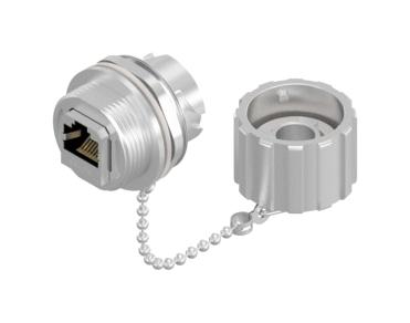 Amphenol Conec 17-101814 In-Line Adapter RJ45 Adaptor Jack 8 Ways New