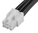 Molex 215327-1061 Cable Assembly Mini-Fit Jr. Plug to 6 Ways 4.2 mm 2 Row 150 5.9 "