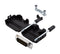 Amphenol ICC (COMMERCIAL PRODUCTS) L17DPPK15-BK+L717HDA26P D Sub Connector With Backshell HD26 26 Contacts Plug Solder DA L17DPPK-BK Series Steel Body