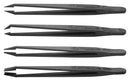 IDEAL-TEK K4PICF Tweezer, Kit, Carbon Fibre, ESD, 4 Pieces