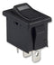 E-SWITCH R1966ABLKBLKEFGRN Switch Rocker Spst 15A 125VAC Black