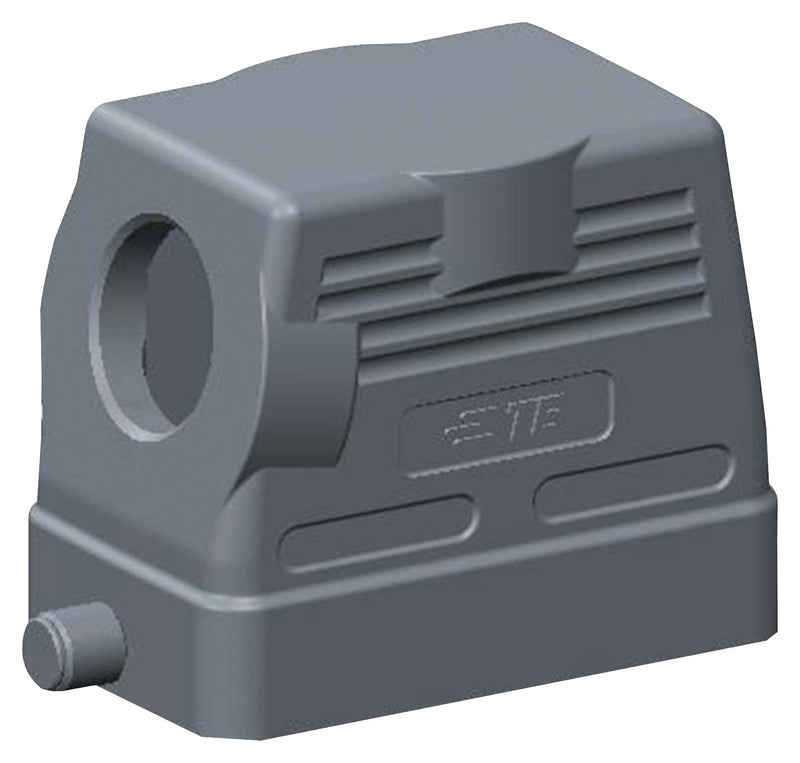 TE Connectivity T1310100120-000 T1310100120-000 Heavy Duty Connector Hood Side Entry Aluminium Alloy Body 1 Lever H10B