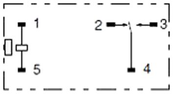 Omron Electronic Components G2R-1 DC5 Power Relay Spdt 5 VDC 10 A G2R Through Hole Non Latching