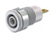 Staubli 23.3000-29 Banana Test Connector 4mm Jack Panel Mount 24 A 1 kV Gold Plated Contacts White