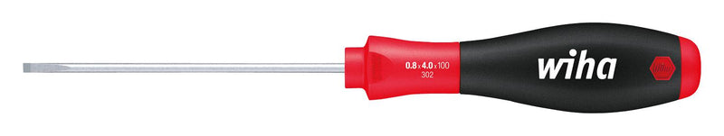Wiha 00691 Screwdriver Slotted 3.5 mm Tip 100 Blade 204 Overall Softfinish Series