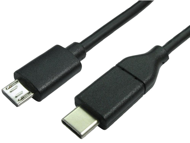 PRO Signal PSG91207 PSG91207 USB Cable Type C Plug to Micro B 1 m 3.28 ft 2.0 Black