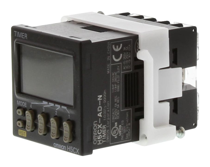 Omron H5CX-L8-N AC100-240 Panel Mount Timer Digital Multifunction 100 VAC 240 0.001 s 9999 h 45 mm