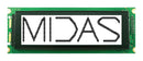 Midas MC240064GD6W-FPTLW Graphic LCD 240 x 64 Pixels Black on White 5V Parallel Transflective