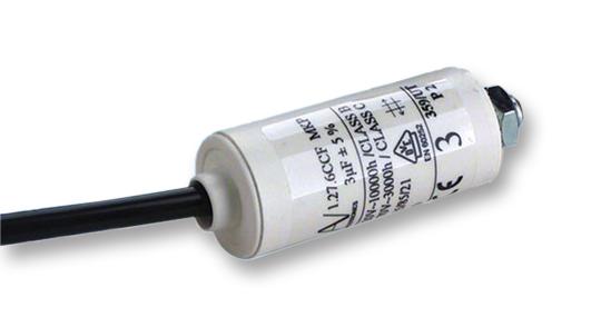 KEMET C276CCF4300LG0J Film Capacitor, 3 &micro;F, C27 Motor Run Series, 470 VAC, Wire Leaded, &plusmn; 5%, 15 V/&micro;s