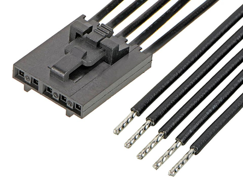 Molex 216271-1052 Cable Assembly SL Receptacle to Free End 5 Ways 2.54 mm 1 Row 150 5.9 "