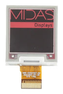 Midas MDE0154A152152RBW Display E-Paper Reflective 1.54" 152x152Pixels Black/Red on White 3.3V SPI 37.32mmx31.8mm