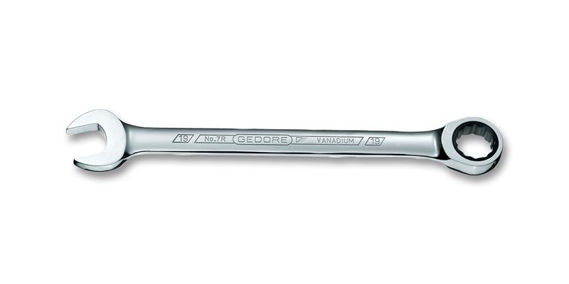 Gedore 7 R 13 Spanner Combination Ring Ratchet Vanadium Steel mm AF Size 177 Overall