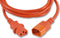 PRO Elec PE01119 Mains Power Cord IEC 60320 C14 to C13 500 mm 10 A 250 VAC Orange