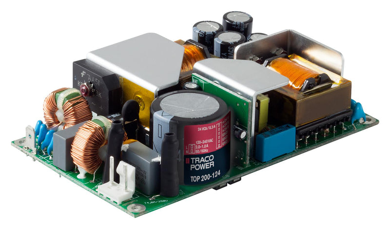 TRACOPOWER TOP 200-112 AC/DC Open Frame Power Supply (PSU), Class I & II, 1 Output, 200 W, 12 V, 16 A