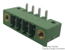 Phoenix Contact MC 15/ 4-GF-381-LR MC 4-GF-381-LR Terminal Block w/Flange Header 3.81 mm 4 Ways 8 A 160 V Through Hole Right Angle