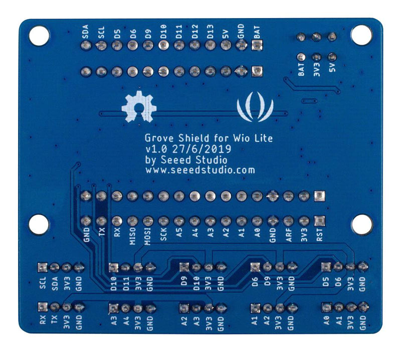 Seeed Studio 103020252 Shield&nbsp;Board 3.3 / 5V Wio Lite-W600 Lite-MG126 SAMD21 Based Feather Board