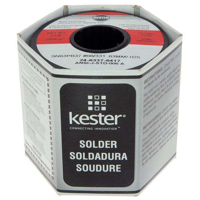Kester Solder 24-6337-6417 Wire 63/37 SN/PB 183&deg;C 1LB