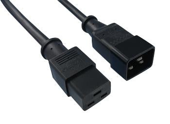 QUALTEK ELECTRONICS 331010-01 POWER CORD, IEC C20-IEC C19, 3M, 15A