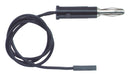 Pomona 4771-24-0 Test Patch Lead 0.64mm Square Pin Socket Banana Plug 24 " 610 mm Black 3 A