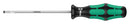 WERA 110004 4mm x 100mm Kraftform Plus Round Blade Screwdriver for Slotted Screws