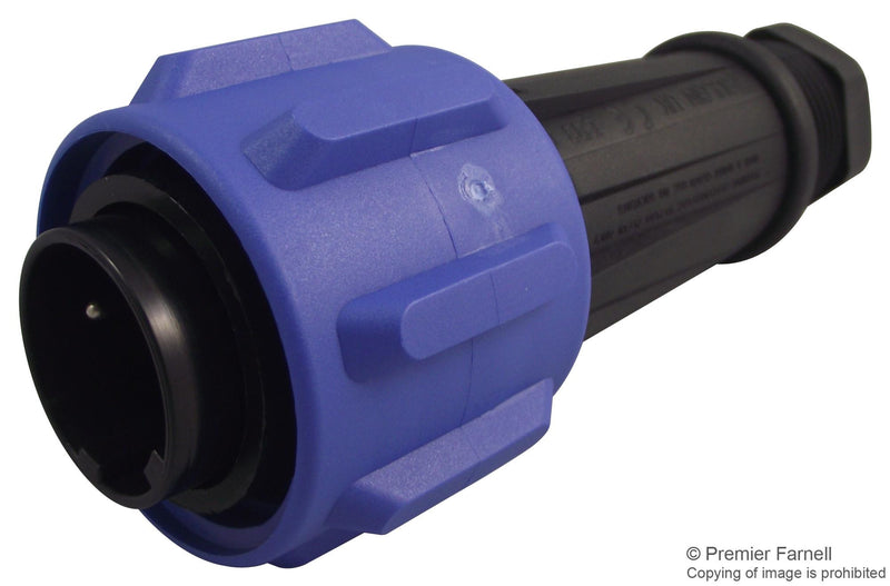 BULGIN PX0911/02/P Circular Connector, Buccaneer 900 Series, Cable Mount Plug, 2 Contacts, Screw Pin