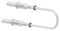 Tenma 72-14024 Banana Test Lead 4mm Plug Shrouded 19.6 " 500 mm White